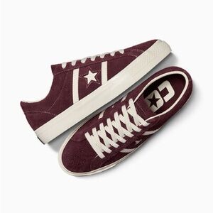 Converse academy one star pro suede bloodstone burgundy egret sneakers women 9.5